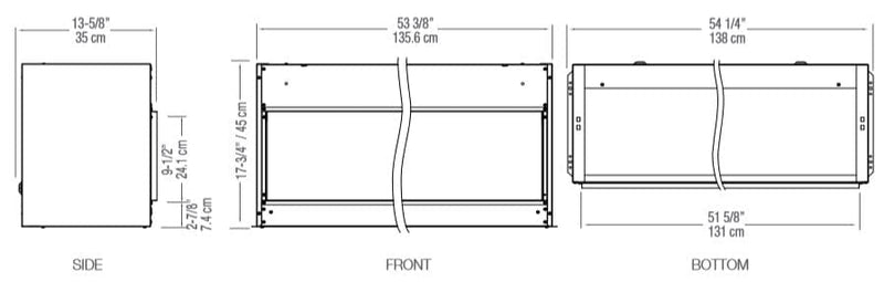 Dimplex 54" Opti-V Duet Virtual Fireplace X-092853