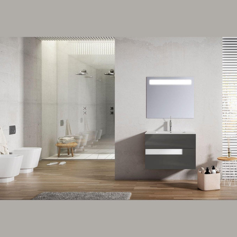 Lucena Bath Vision 24" Contemporary Wood Single Vanity in 6 colors