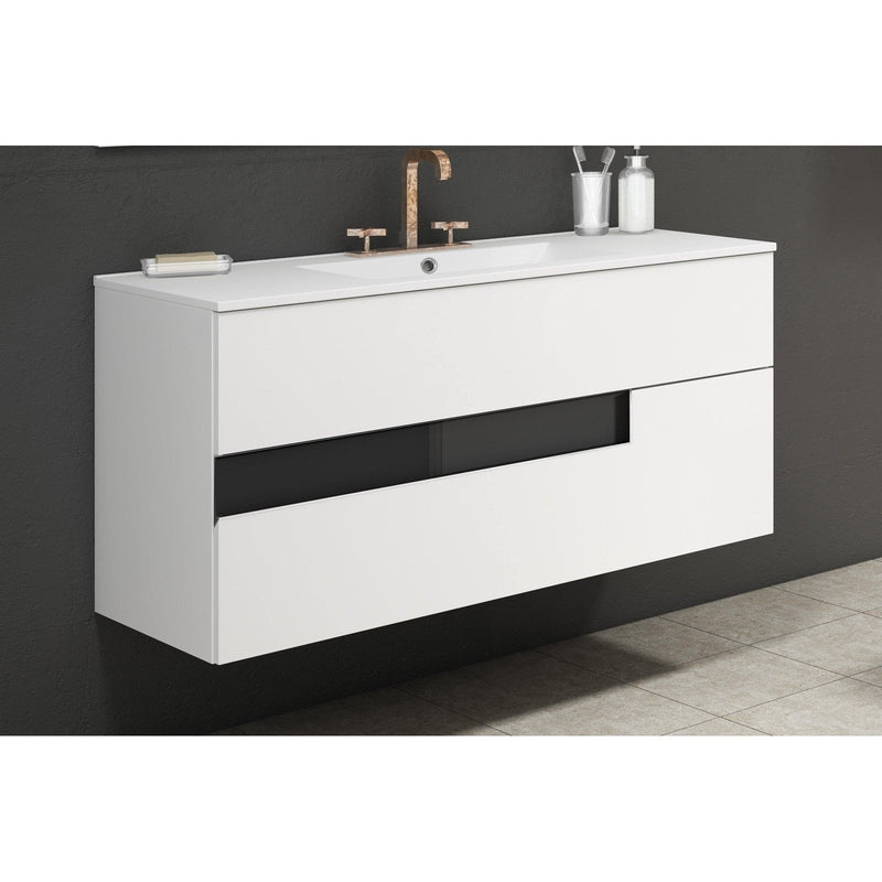 Lucena Bath Vision 48" Contemporary Wood Single Vanity in 6 colors