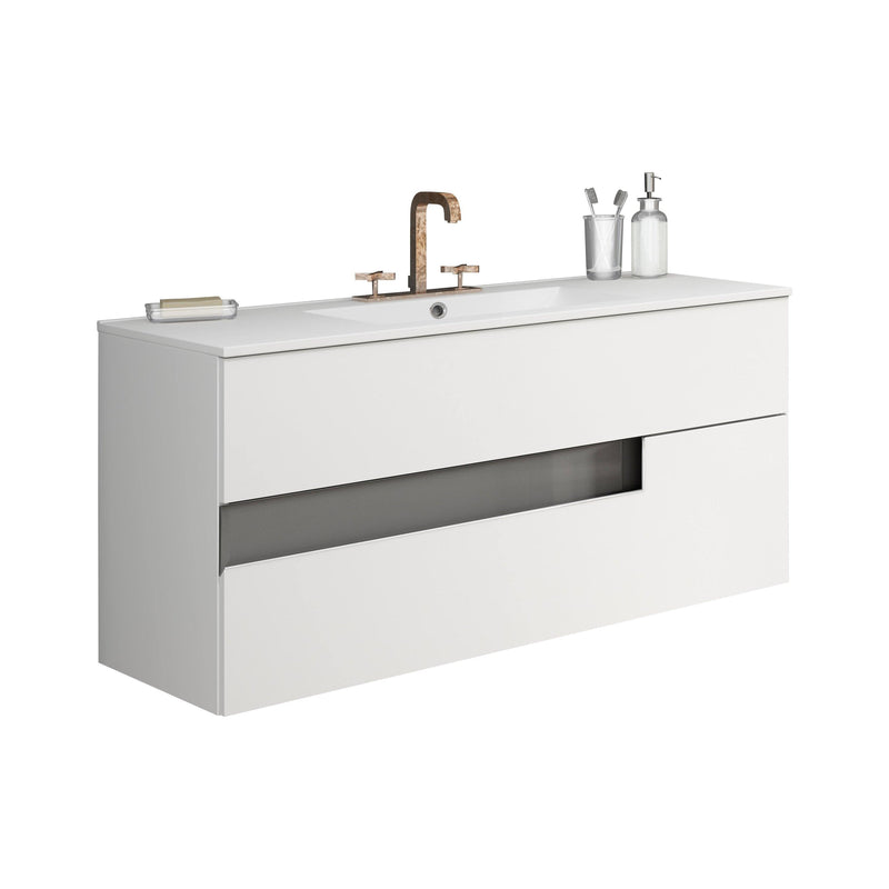 Lucena Bath Vision 64" Contemporary Wood Double Vanity in 6 colors