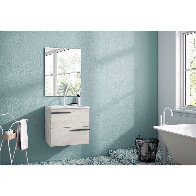 Lucena Bath Scala 32" single sink Floating Vanity in Abedul, White or Tera