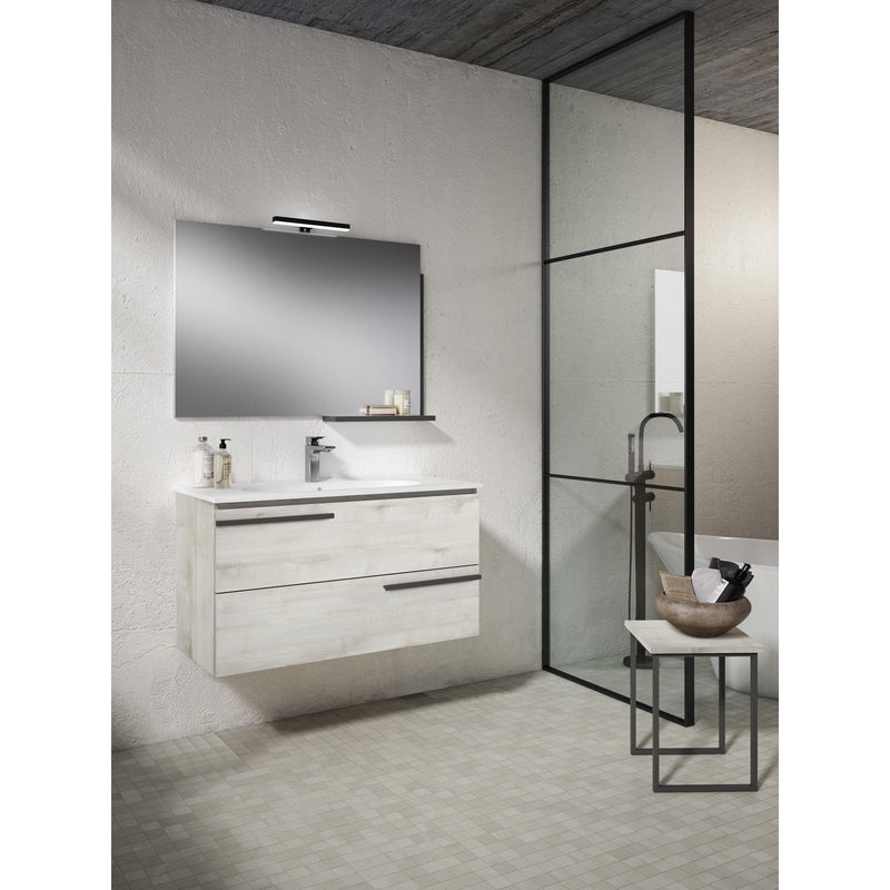 Lucena Bath Scala 32" single sink Floating Vanity in Abedul, White or Tera