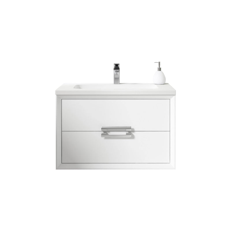 Lucena Bath 24" Décor Tirador Vanity in White, Black, Gray or White and Silver.