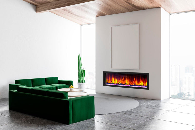 Dynasty Cascade 52'' Recessed Linear Electric Fireplace - DY-BTX52