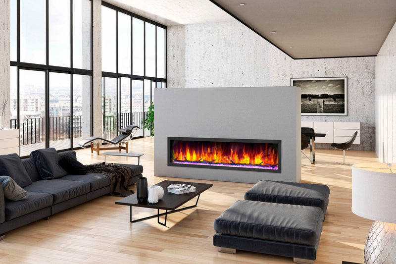 Dynasty Cascade 74'' Recessed Linear Electric Fireplace - DY-BTX74