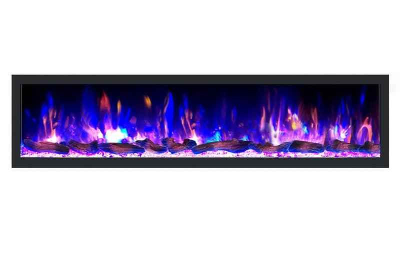 Dynasty Cascade 74'' Recessed Linear Electric Fireplace - DY-BTX74