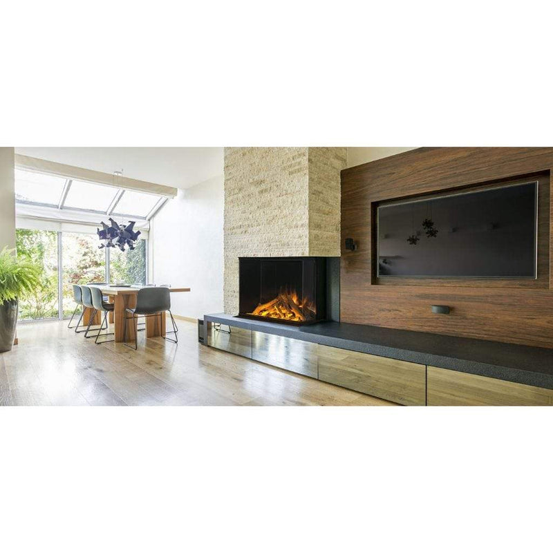 European Home 32H 3-Sided E Series Traditional Built-In Electric Fireplace with EvoFlame Burner Technology - EV-FP-ESER-32H