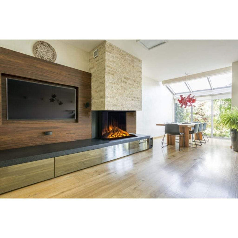 European Home 32H 3-Sided E Series Traditional Built-In Electric Fireplace with EvoFlame Burner Technology - EV-FP-ESER-32H