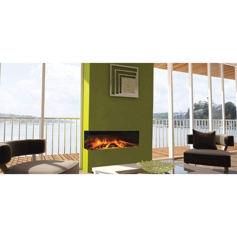 European Home 40" 3-Sided E Series Built-In Electric Fireplace with EvoFlame Burner Technology - EV-FP-ESER-40