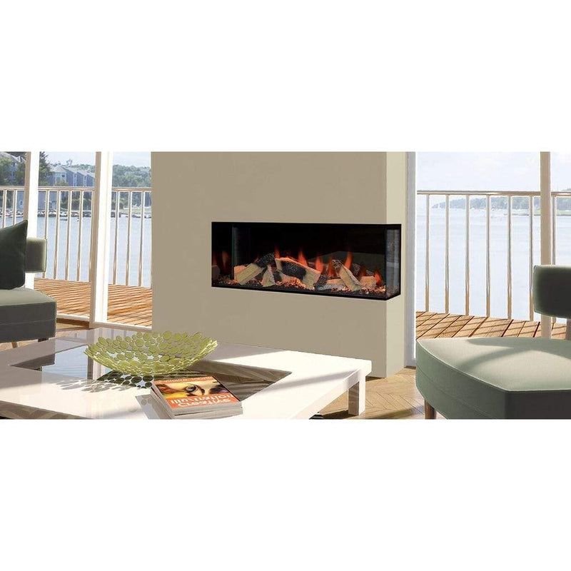 European Home 40" Kiruna 3-Sided Built-In Electric Fireplace with Halo Burner Technology - EV-FP-Halo-KIRUNA