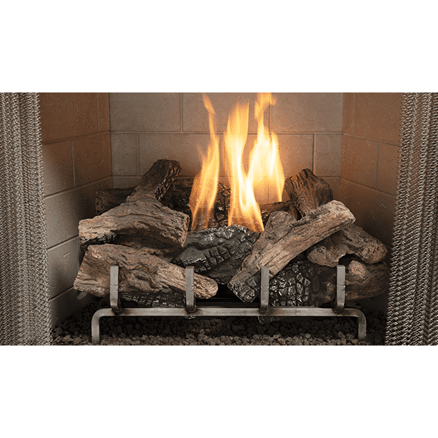 Superior Outdoor Vent Free 36"/42" Complete Gas Fireplace Stainless Steel with Remote Control - VRE3236ZENWS