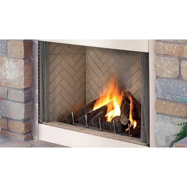 Superior Outdoor Complete Vent Free 36"/42" Fireplace with 28" Tall Opening by Superior - VRE4336ZEN