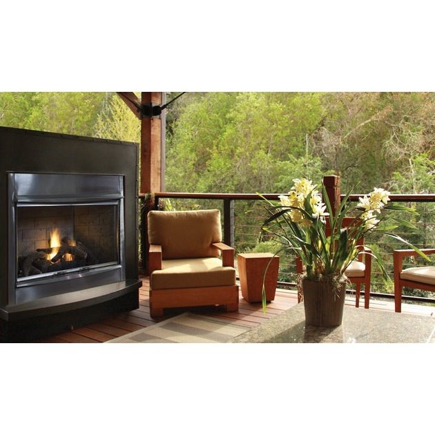 Superior Outdoor Complete Vent Free 36"/42" Fireplace with 28" Tall Opening by Superior - VRE4336ZEN