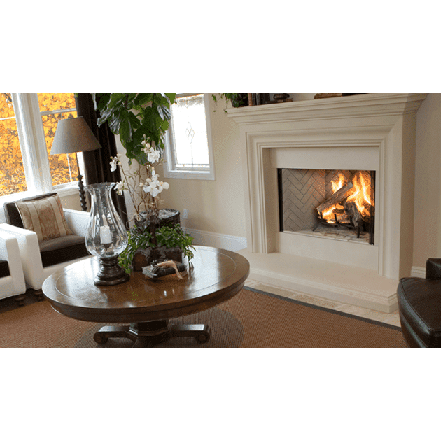 Superior 38" Traditional Wood Burning Fireplace, Fully Insulated Firebox - WRT3538WS