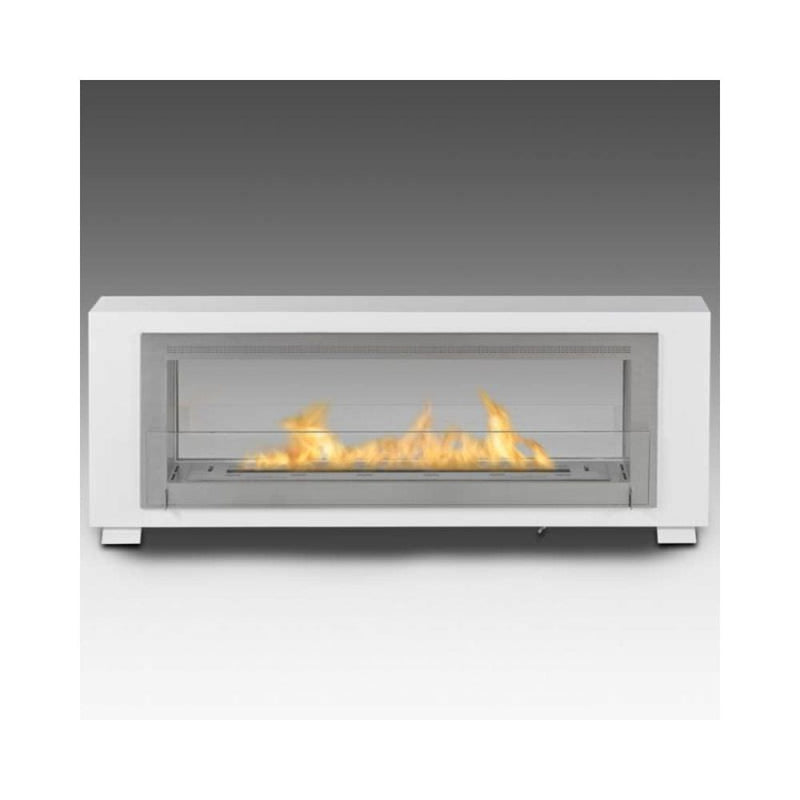 Eco-Feu Santa Cruz 63-Inch Built-in/Free Standing See-Through Ethanol Fireplace