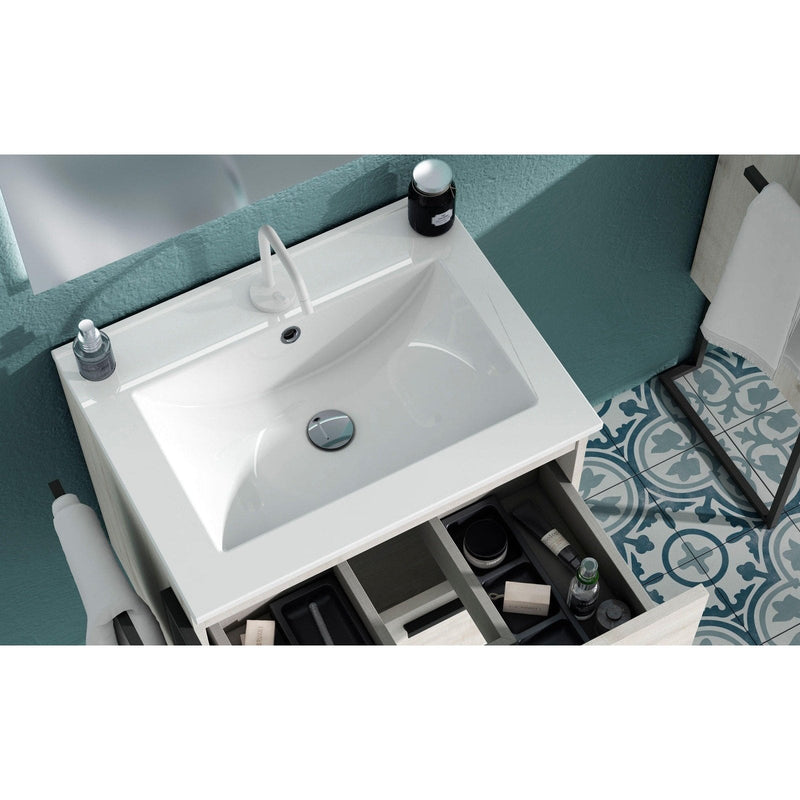 Lucena Bath Vision 24" Contemporary Wood Single Vanity in 6 colors