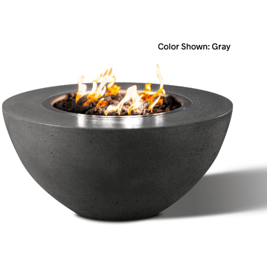 Slick Rock Concrete 34" Oasis Round Fire Bowl with Electronic Ignition - KOF34EING