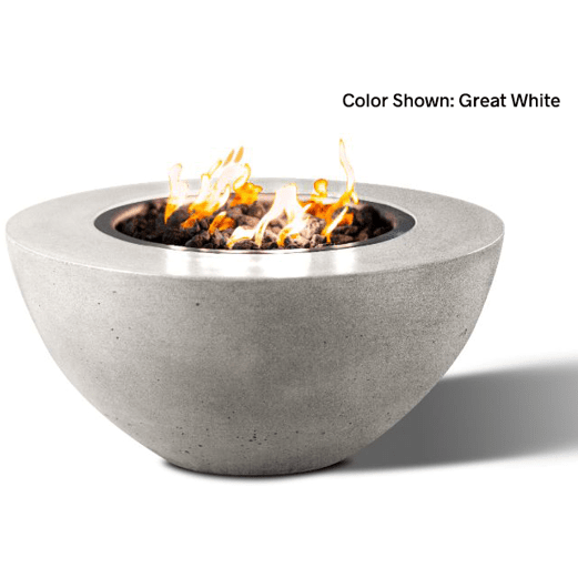 Slick Rock Concrete 34" Oasis Round Fire Bowl with Electronic Ignition - KOF34EING