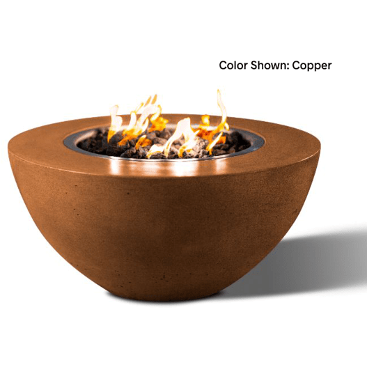 Slick Rock Concrete 34" Oasis Round Fire Bowl with Match Ignition - KOF34MNG