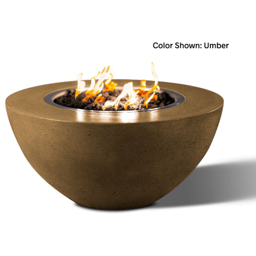 Slick Rock Concrete 34" Oasis Round Fire Bowl with Match Ignition - KOF34MNG