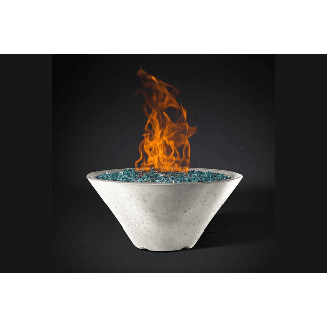 Slick Rock Concrete Ridgeline Conical Fire Bowl with Electronic Ignition - KRL22CEING