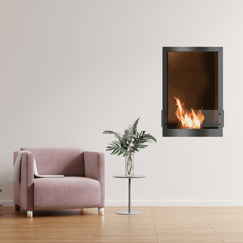 The Bio Flame 24-Inch Firebox SS Built-in Ethanol Fireplace